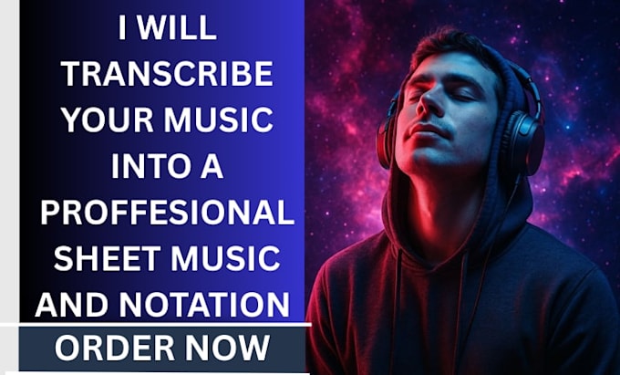 create custom piano sheet music or lead sheets from your audio