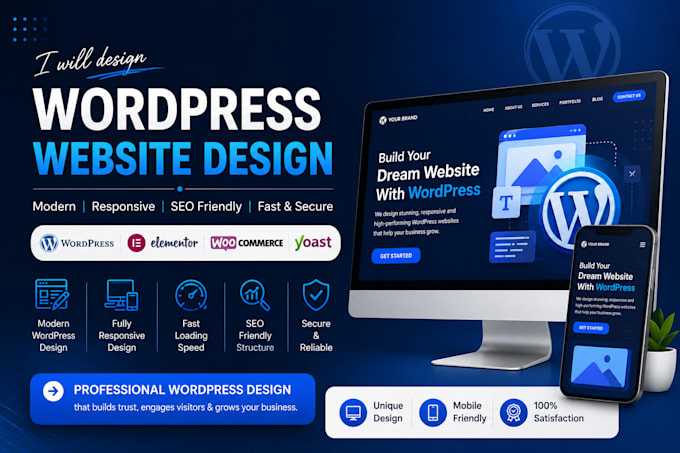 design a high converting wordpress website or landing page