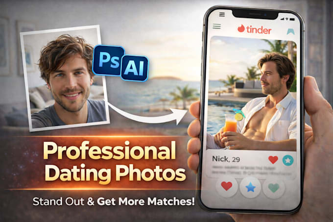 create realistic dating headshots for tinder and dating apps