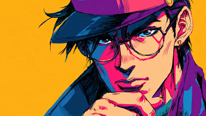 draw you, your character in jojo style