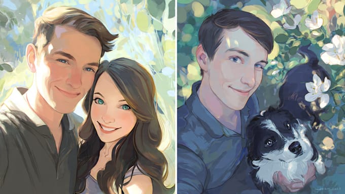 draw custom digital art illustrations