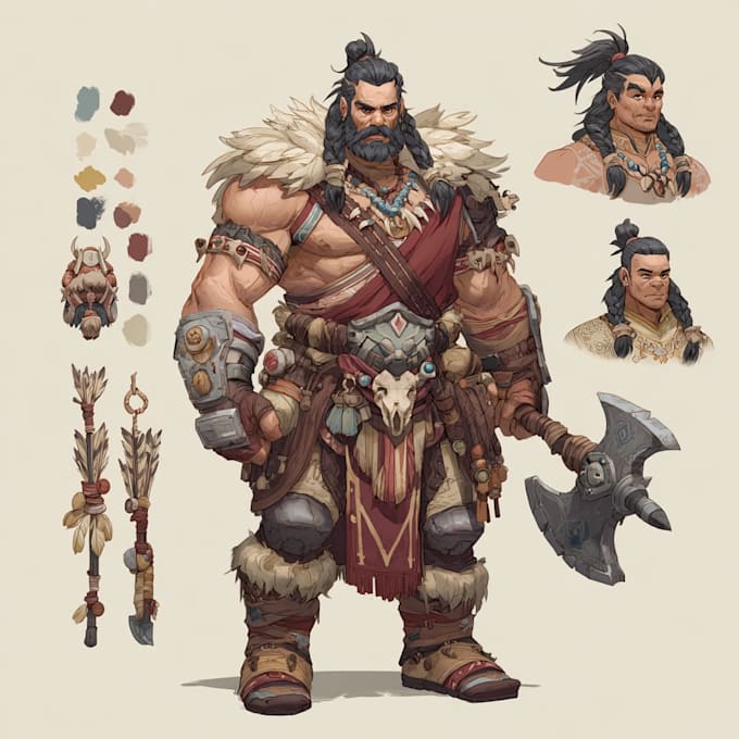 fantasy character art and fantasy character art