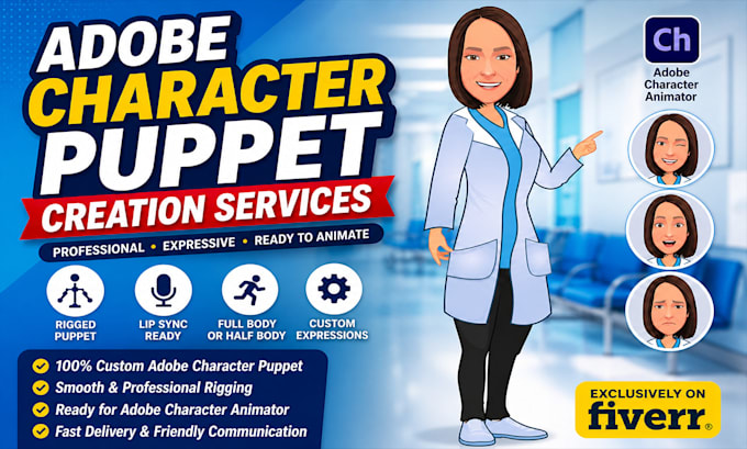design a high quality 3d pixar style character puppet