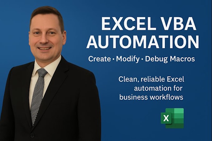create, modify, and debug excel vba macros and automations
