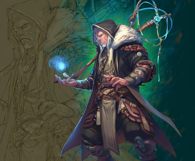 design a character design, game character, concept