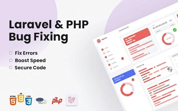 fix laravel PHP and javascript bugs, errors, and performance issues