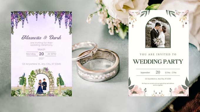 design elegant wedding invitation cards