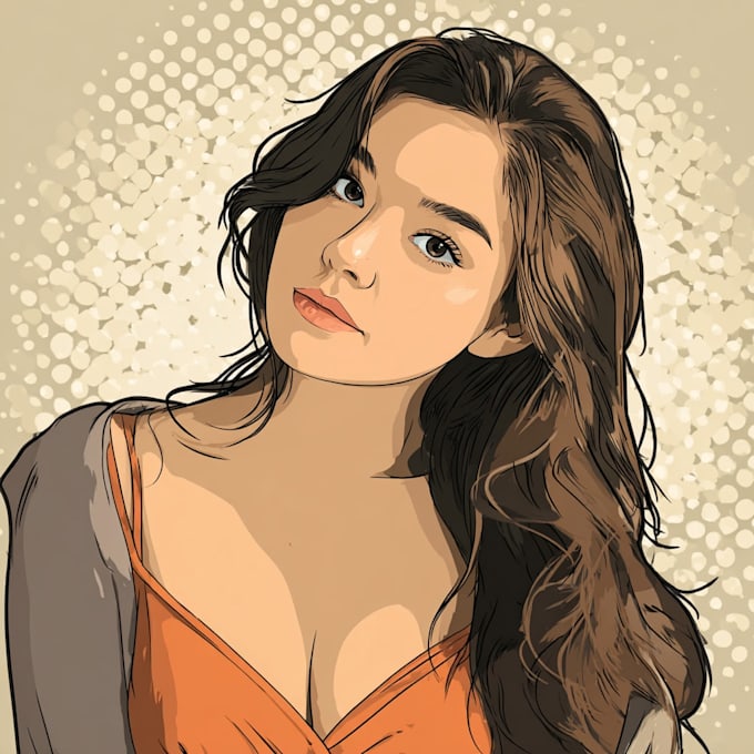 draw cartoon vector portrait