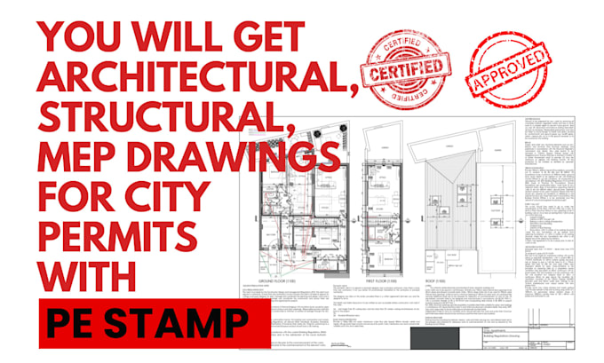 Review stamp adu architectural drawing mep plan adu drawing for city ...