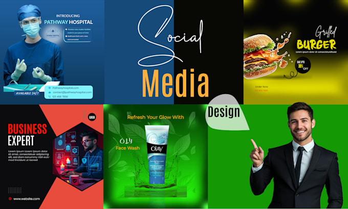 do social media design,face book ads, thumbnail design