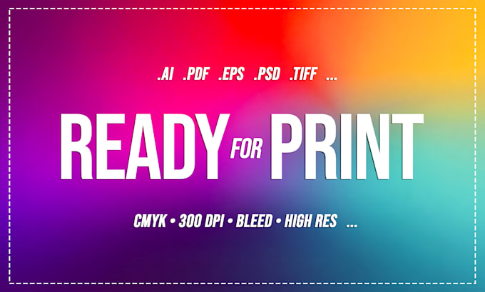 prepare your existing image for print ready production