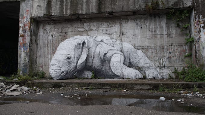 create unique street art graffiti illustration
