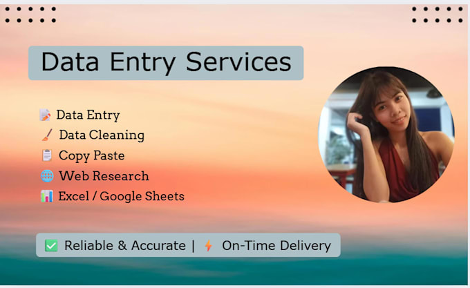 provide reliable data entry services