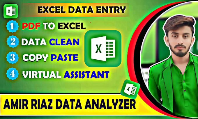 be your excel expert for data entry, data cleaning, formulas, and automation