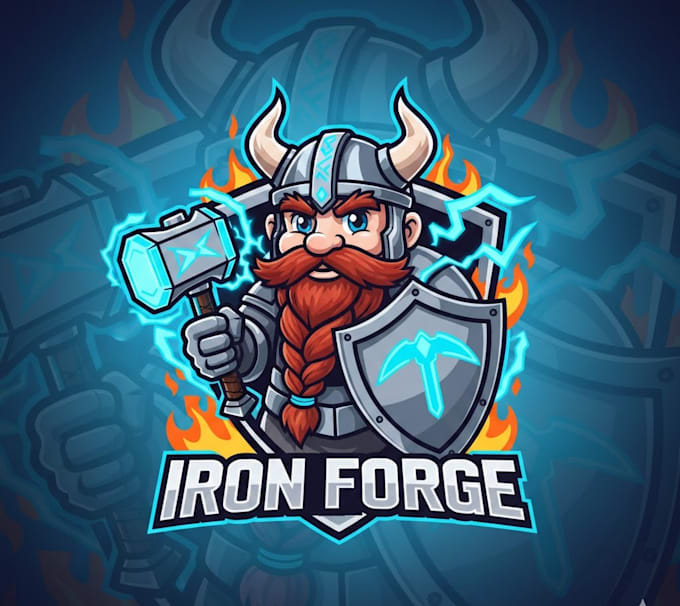 do a modern dwarf mascot logo with t shirt design