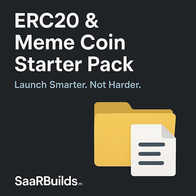 provide a ready to use erc20 meme coin starter pack with launch tools