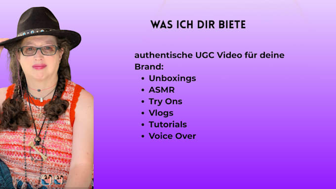 introduce myself as your new german ugc creator