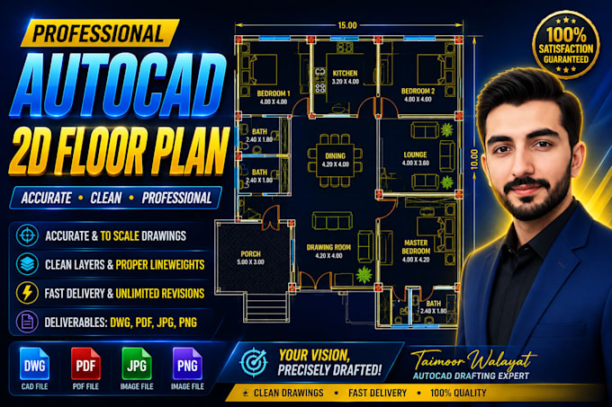 convert PDF to autocad dwg floor plans