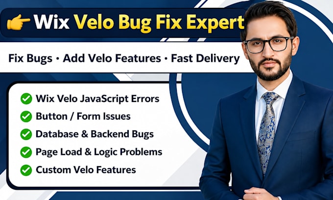 fix bugs add wix velo code features on your wix website
