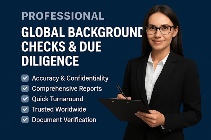 provide professional global background checks and due diligence