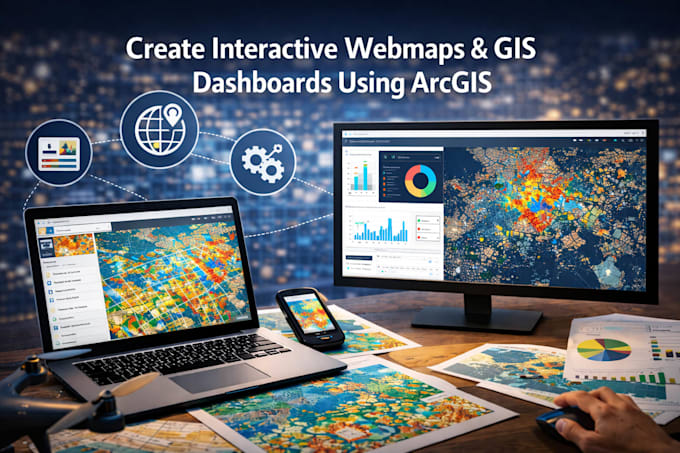 create interactive web maps and gis dashboards using arcgis