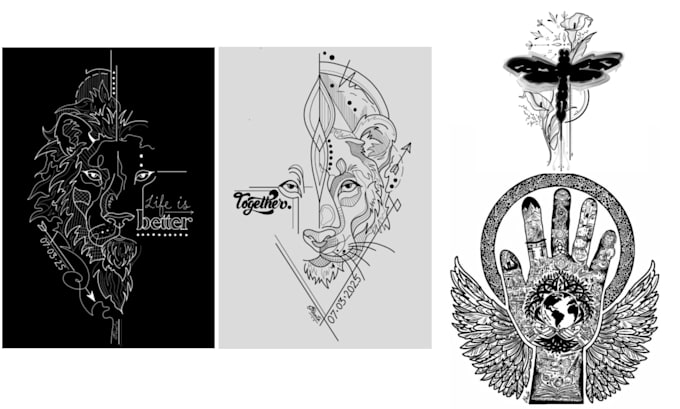 create custom, freehand tattoo designs