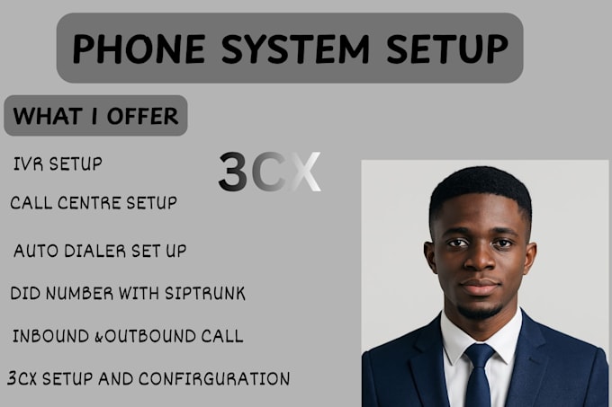 setup auto dialer sip trunk did number call centre 3cx configuration