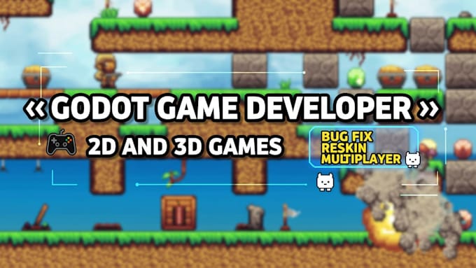 build 2d 3d online multiplayer game html5 web game and fix bugs in godot engine