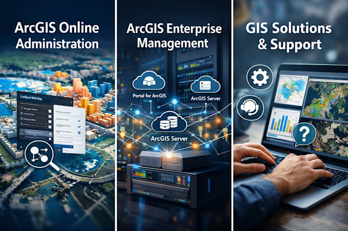 administer, configure and optimize arcgis online or arcgis enterprise