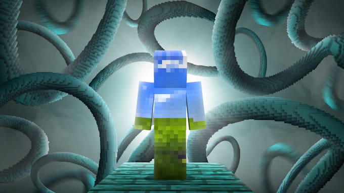 make a minecraft smp thumbnail