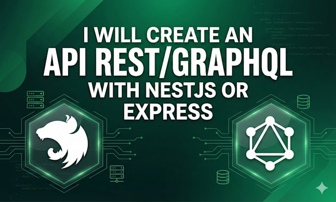 create an api rest graphql with nestjs or express