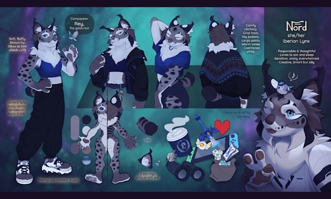 draw furry art, furry reference sheet, sfw, nsfw fursona, furry oc, anthro art