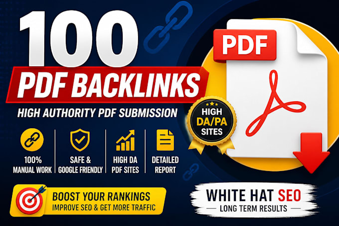 create 100 high quality PDF submission top document sites