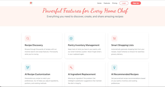develop a react website