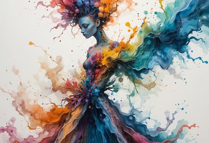 abstract painting art or color abstract art