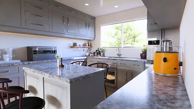 create interior or rendering and 3d floor plan