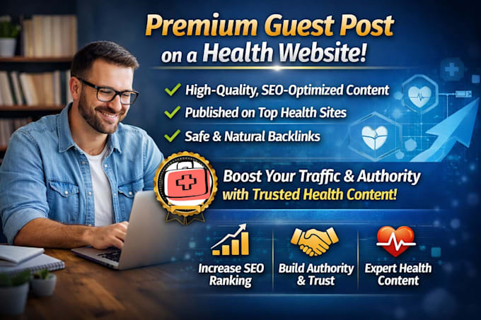do a premium guest post on a health website