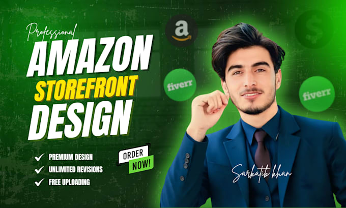 create amazon storefront design and amazon brand store