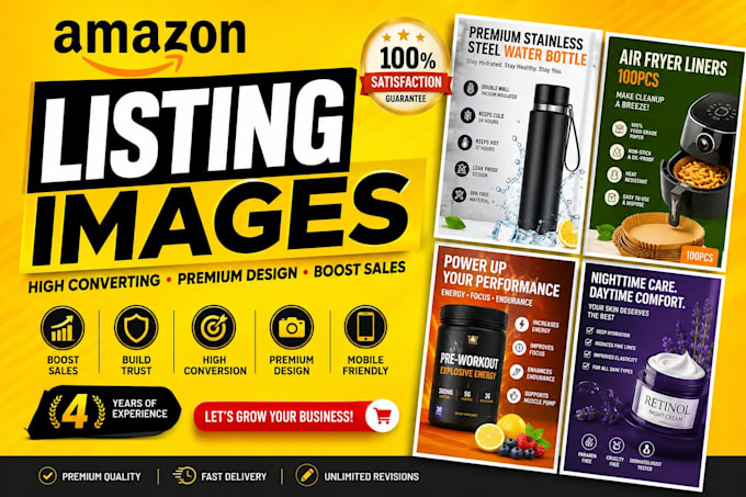 do amazon listing, image design, amazon product listing
