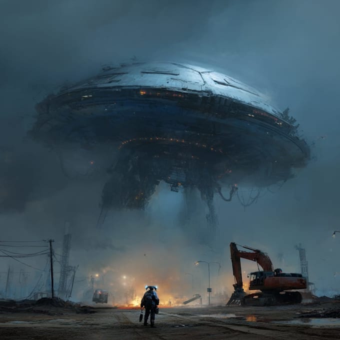 draw sci fi illustration and sci fi art
