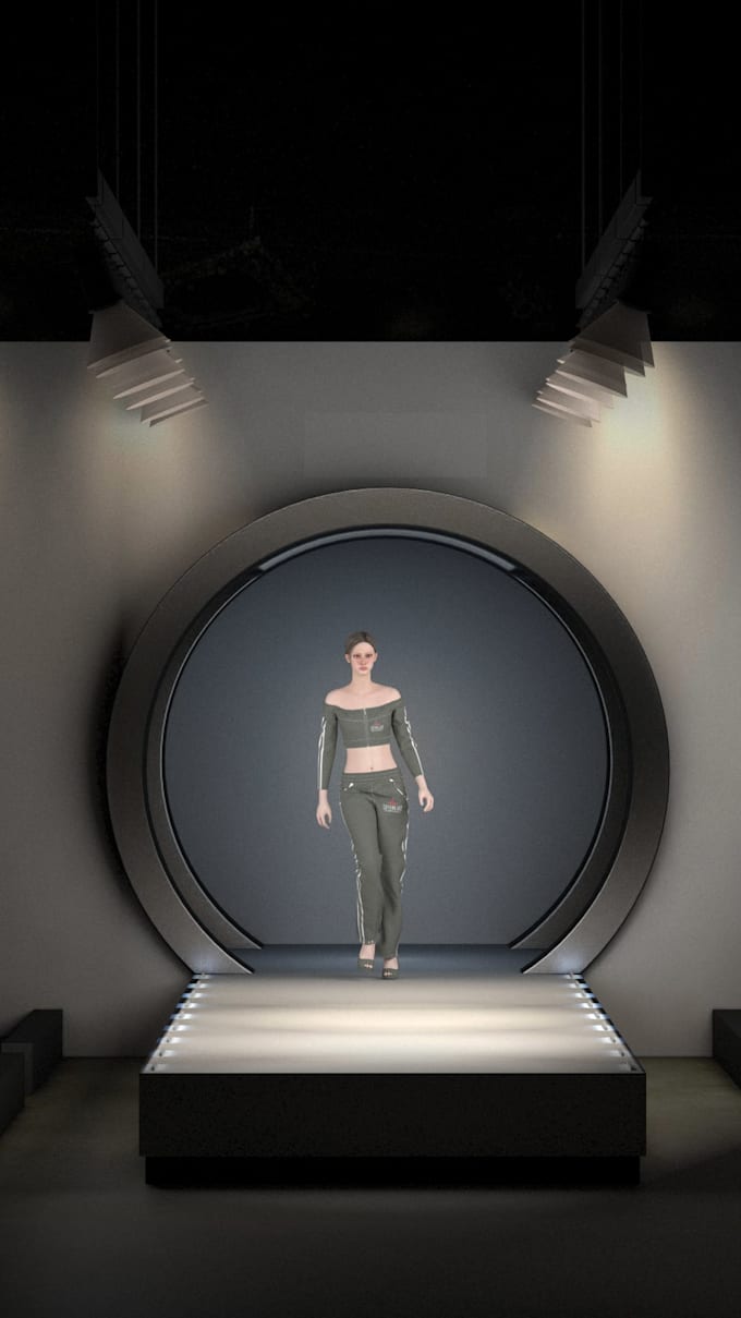 create realistic 3d clothing mockup and product animation