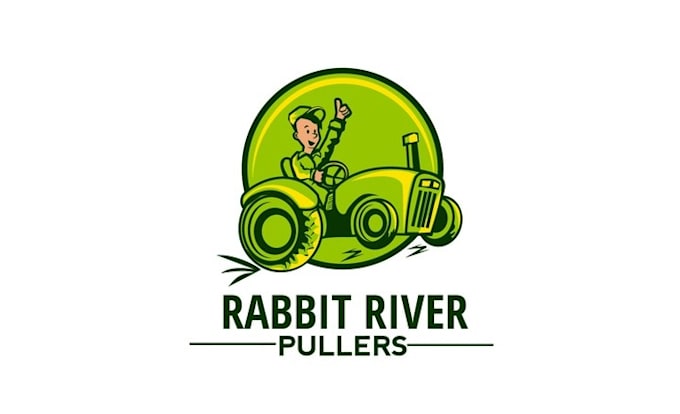 make eye catching logo for rabbit river pullers motorsports