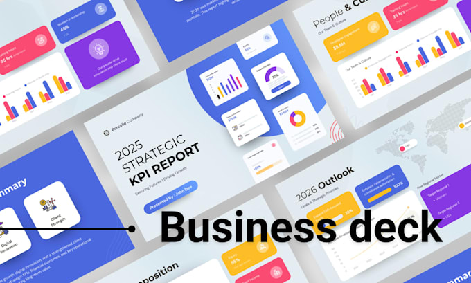 design a professional pitch deck business saas presentations