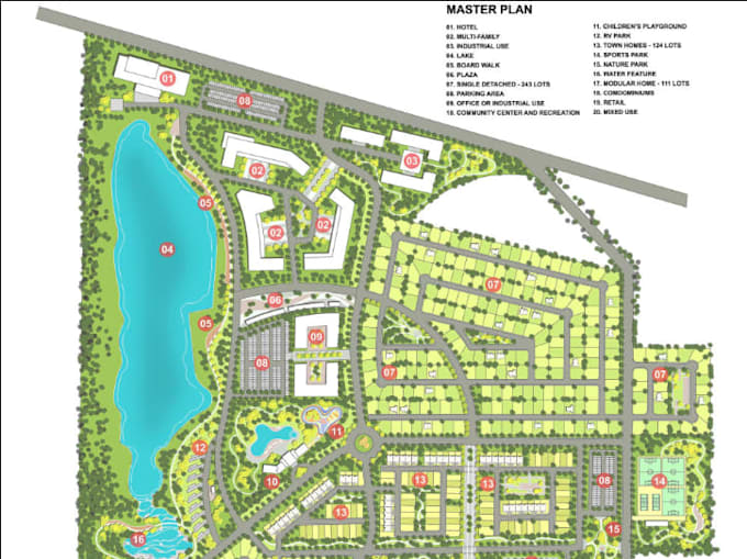 Render architectural master plans and site plan designs by Dennis ...