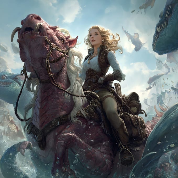 create stunning splash art illustrations for games art