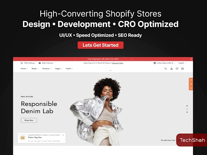 design modern shopify store with advanced features