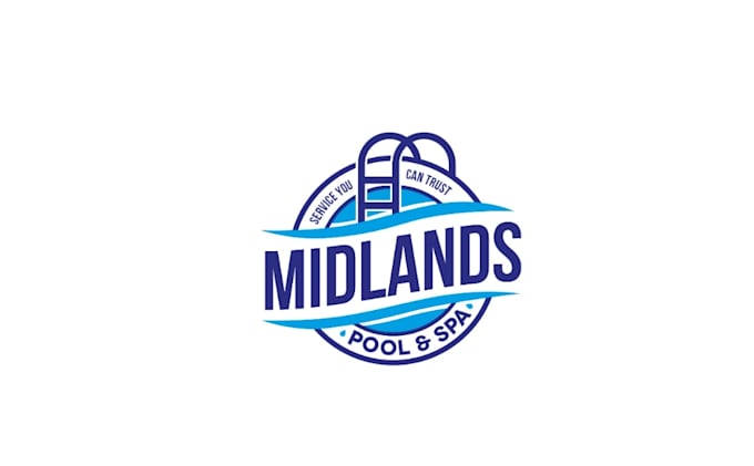 design a modern pool logo