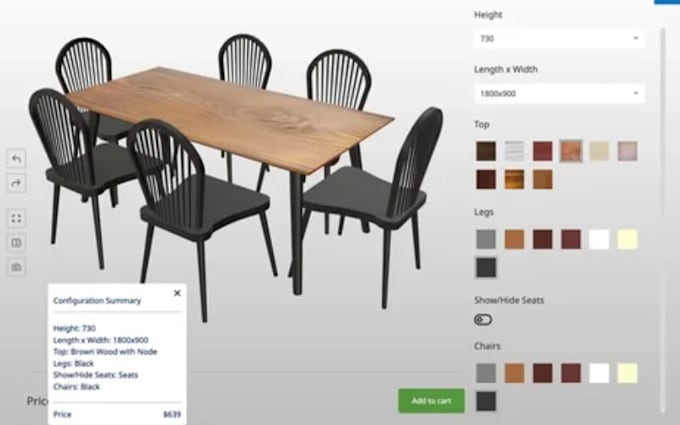 develop 2d 3d product configurator using webgl, threejs, verge3d shopify zakeke