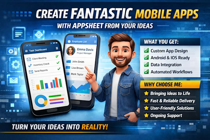 create fantastic mobile apps with appsheet from your ideas