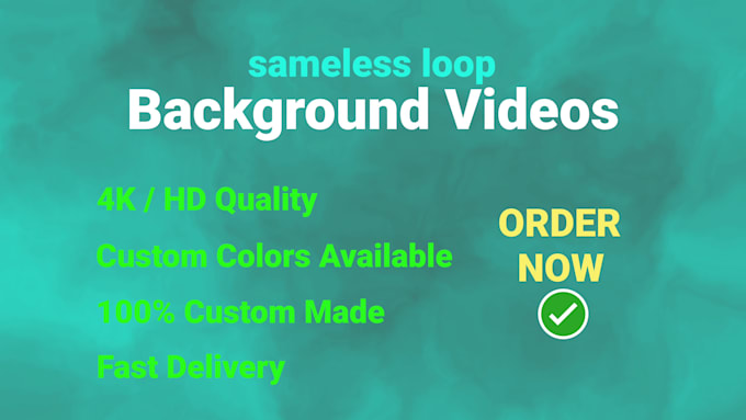 create sameless loop background videos